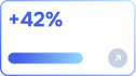 +42% growth